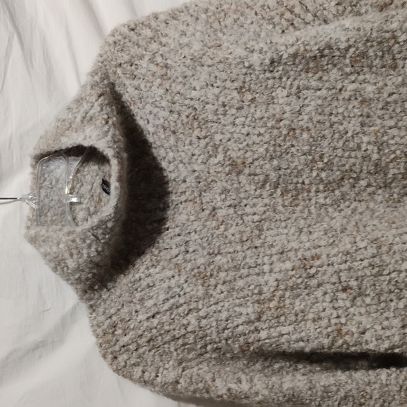 SALE! Eileen Fisher Alpaca Mock Neck Popcorn Sweater Extremely Soft Sz.M - Picture 2 of 9